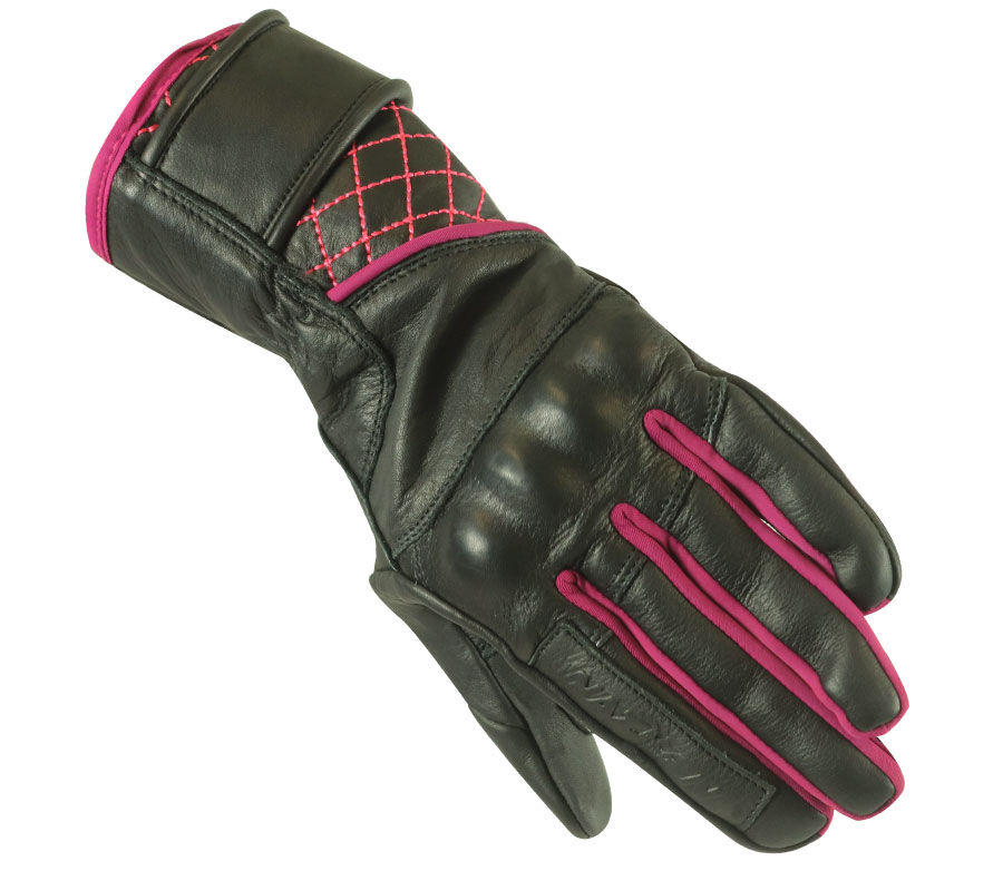 Dámské rukavice na moto Nazran Aroma 2.0 black/pink