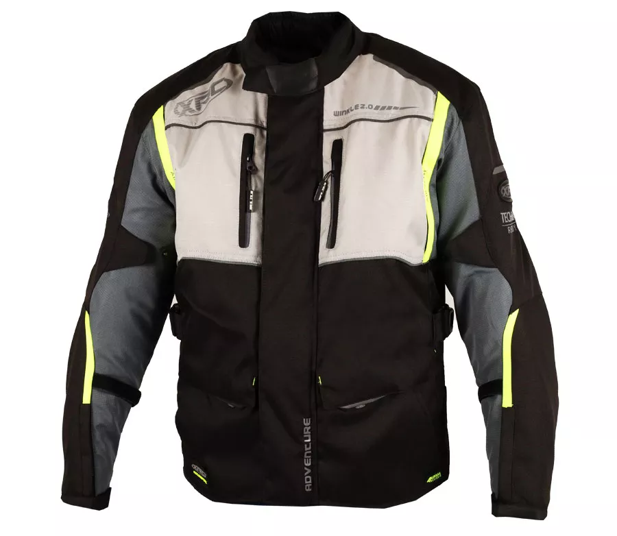 Pánska bunda XRC Winkle 2.0 WTP men adventure jacket black/grey/fluo